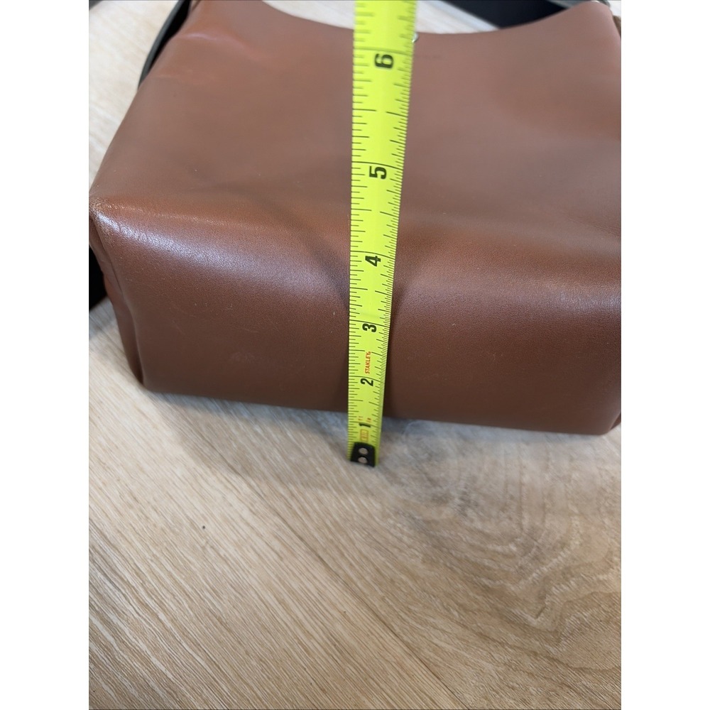 Moss Bags Parker Crossbody Bag Brown Leather Minimalist USA MSRP $145 - Picture 13 of 16